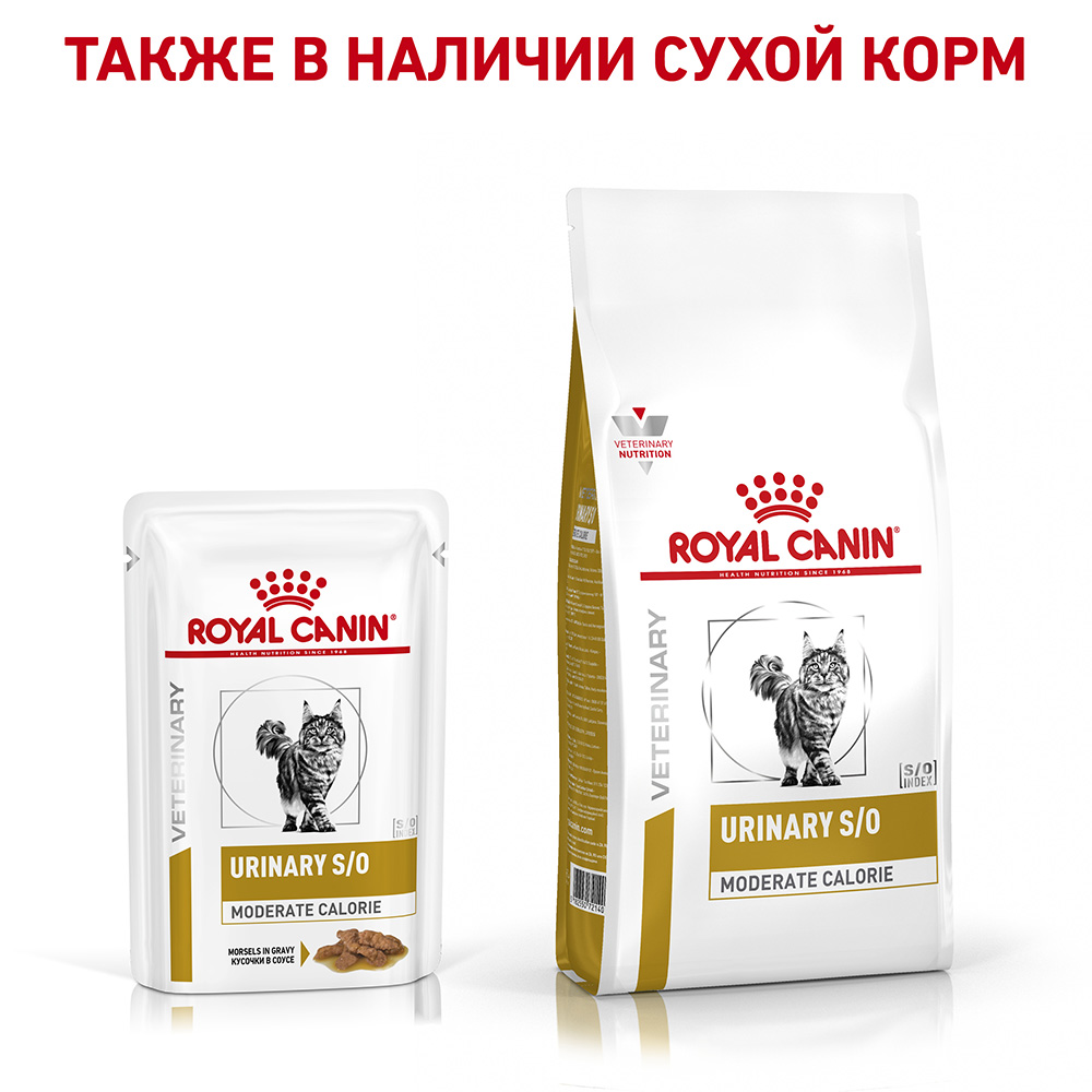 Консервы Royal Canin Urinary S/O Moderate Calorie для кошек и котят
